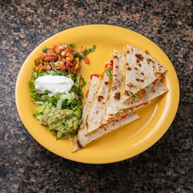 Veggie Quesadilla.