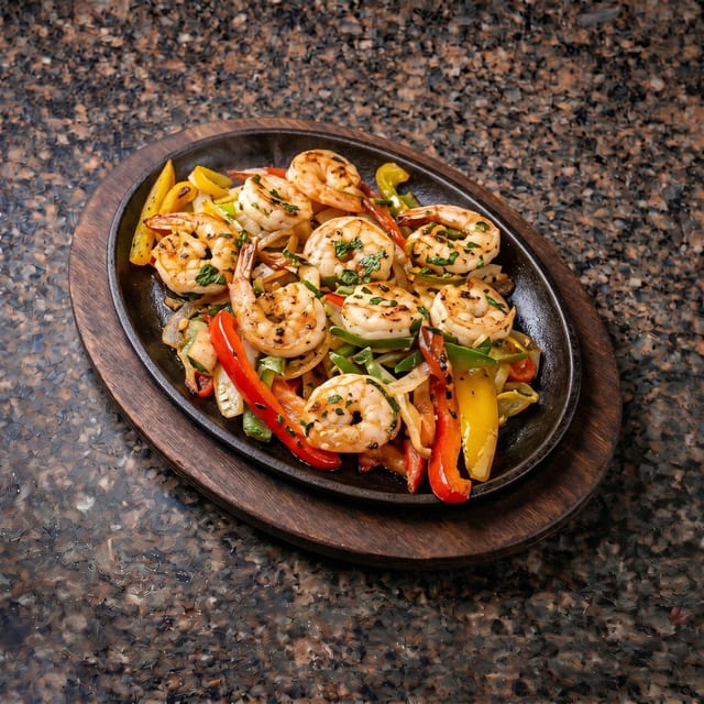 Classic Shrimp Fajitas.