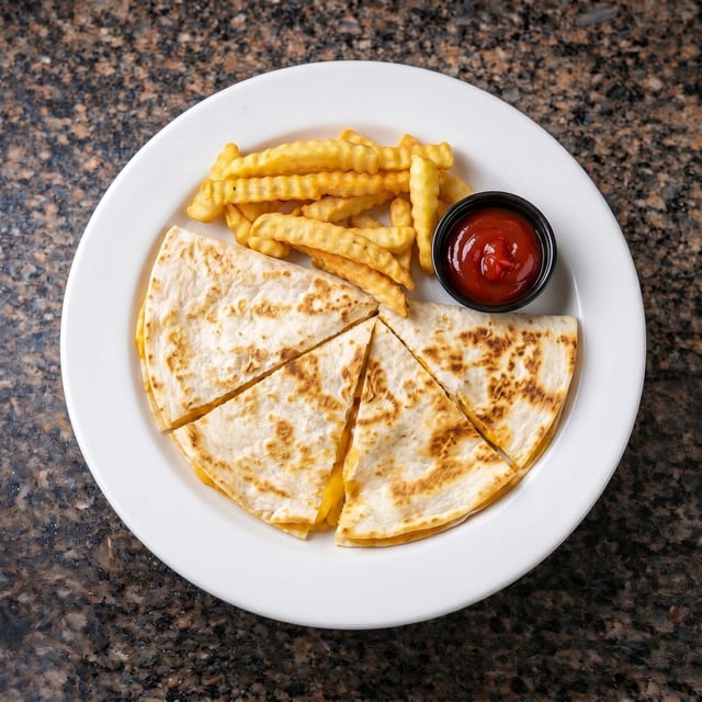 Kid's Cheese Quesadilla.
