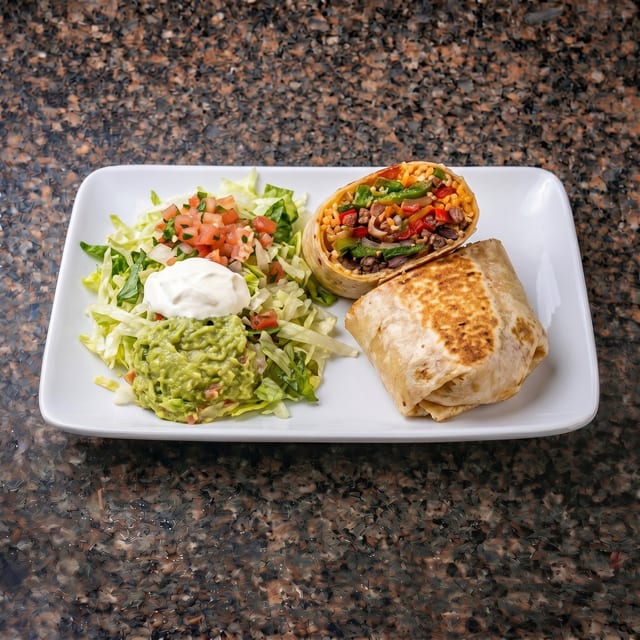 Grilled Veggies Burrito.