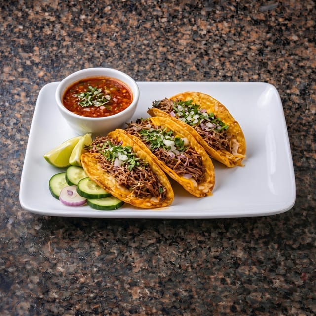 Birria Tacos Combo.